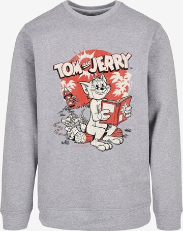 ABSOLUTE CULT Sweatshirt 'Tom And Jerry - Rocket Prank' in Grey: front