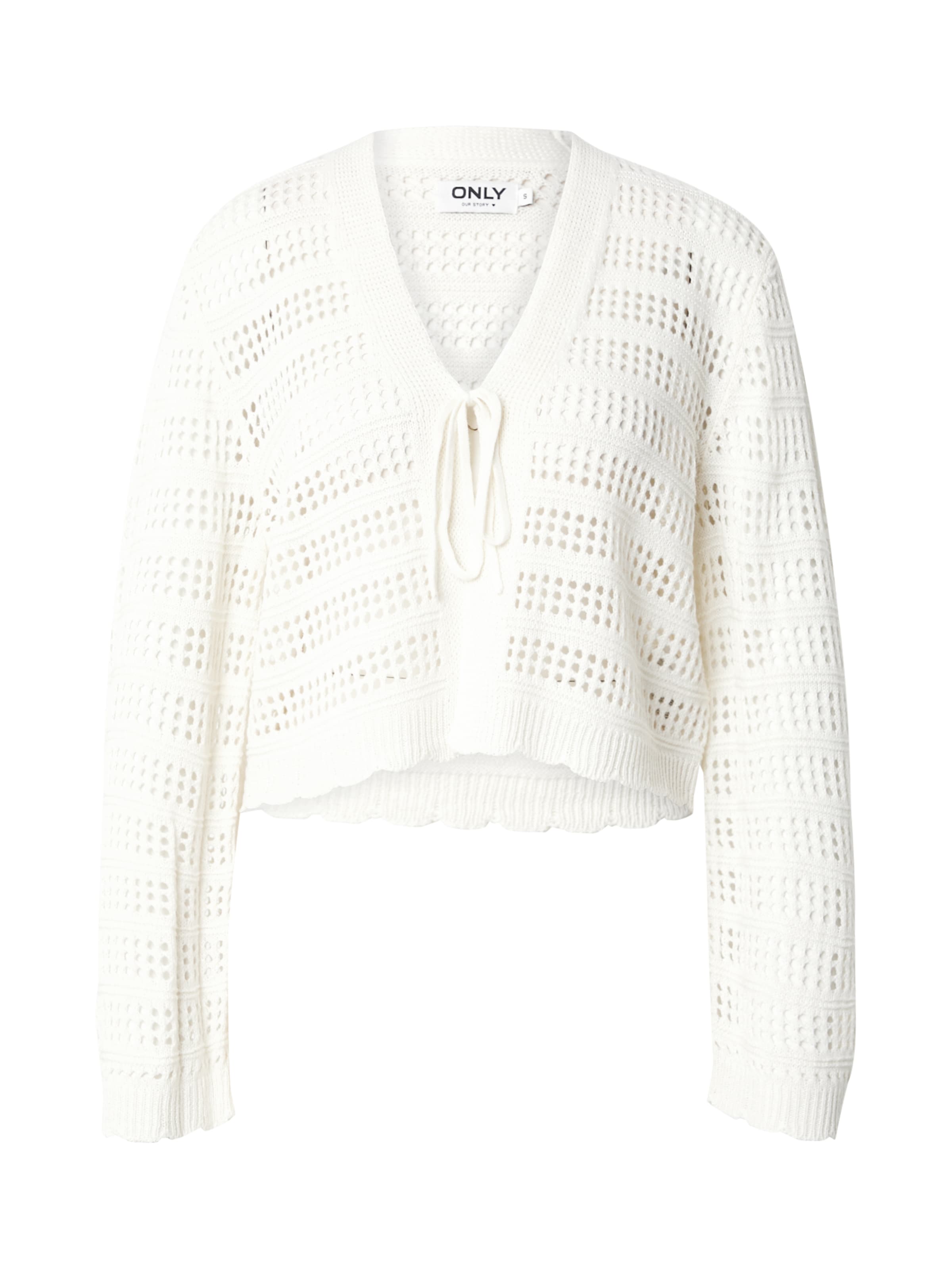 ONLY Knit Cardigan 'ONLLykke' in White: front