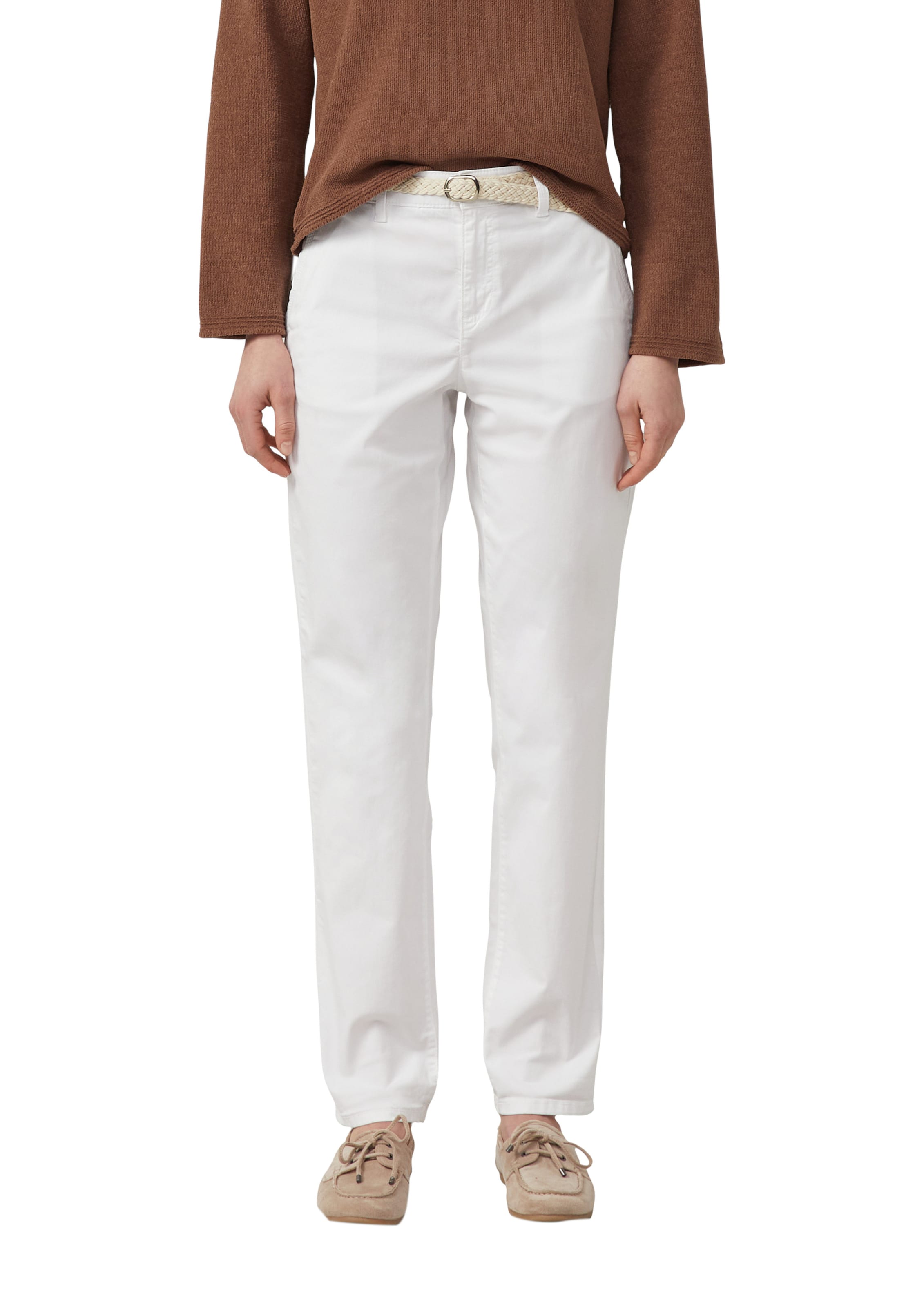 Regular Pantalon chino ' ' s.Oliver en blanc