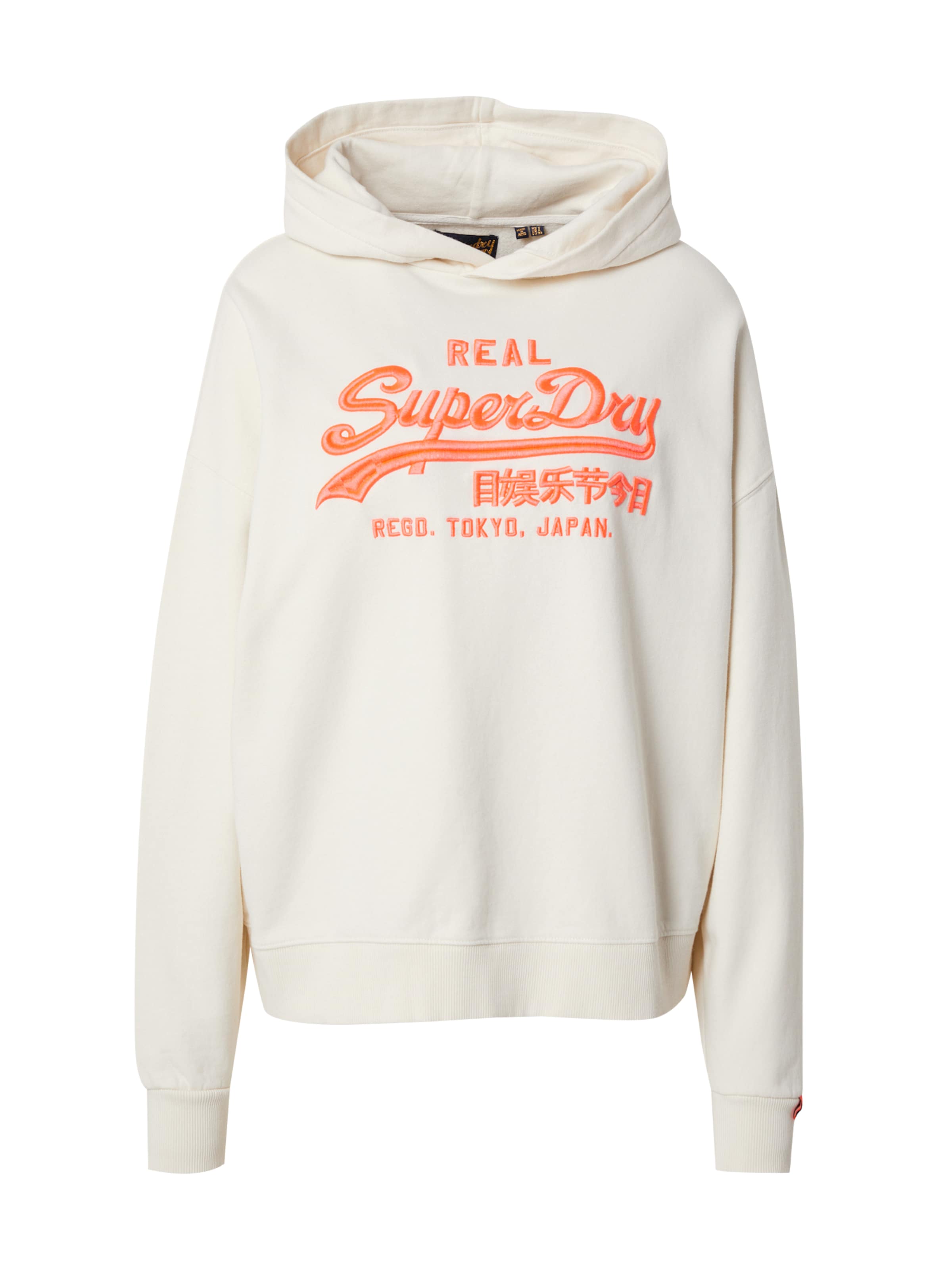 Sweat-shirt Superdry en beige : devant