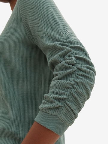 TOM TAILOR DENIM Sweatshirt in Green