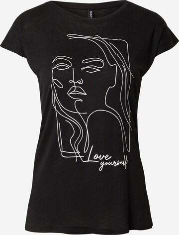 T-shirt Sublevel en noir : devant