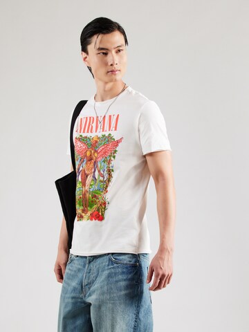 T-Shirt 'NIRVANA' AMPLIFIED en blanc : devant
