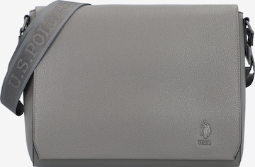 U.S. POLO ASSN. Crossbody Bag in Grey: front