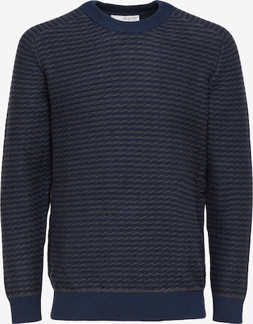 SELECTED HOMME Sweter 'COIN' w kolorze niebieski: przód