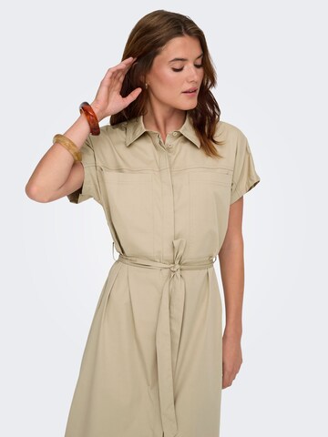 ONLY Shirt dress 'ONLTanny' in Beige