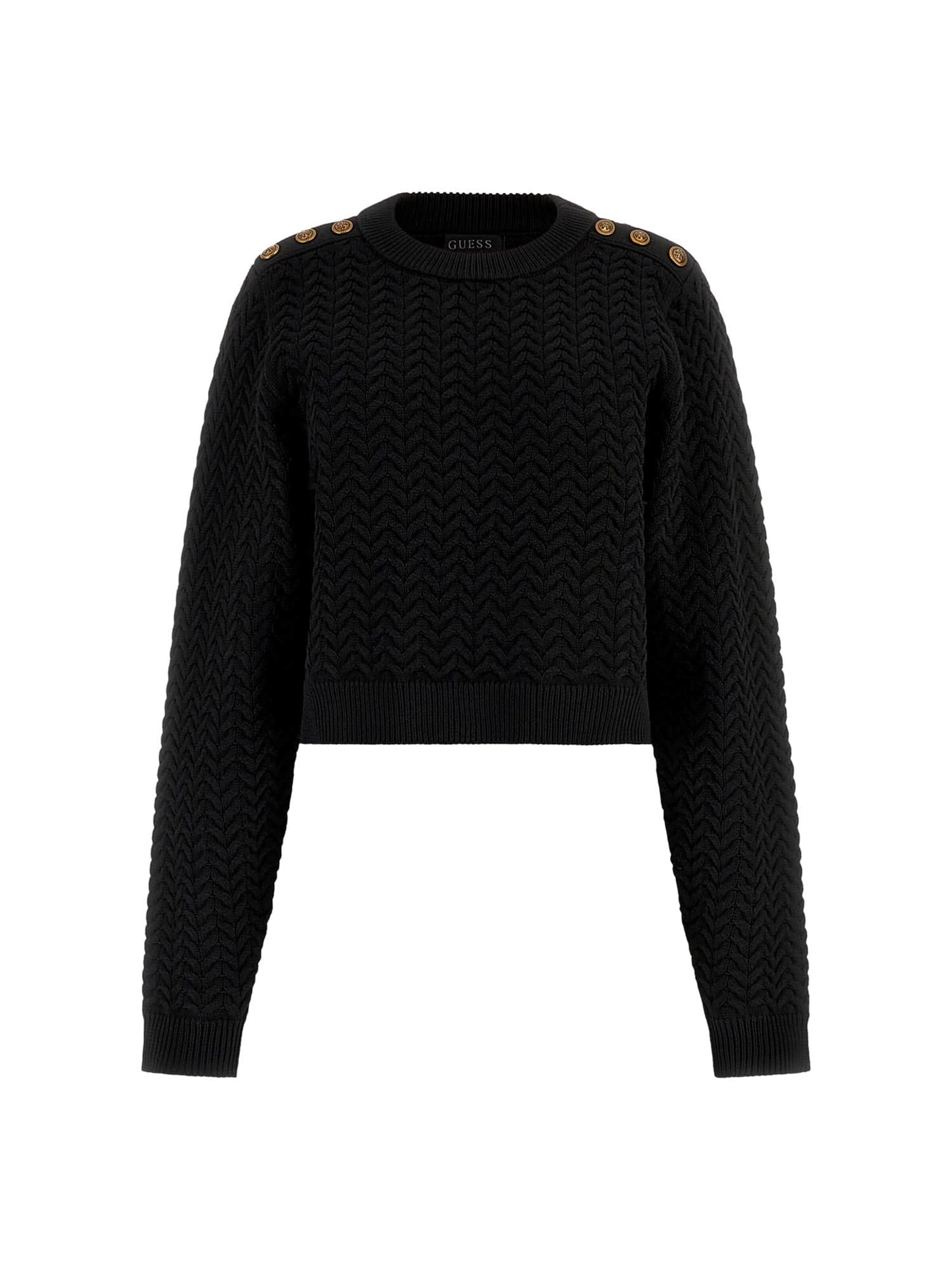 GUESS Pullover in Schwarz: Vorderseite