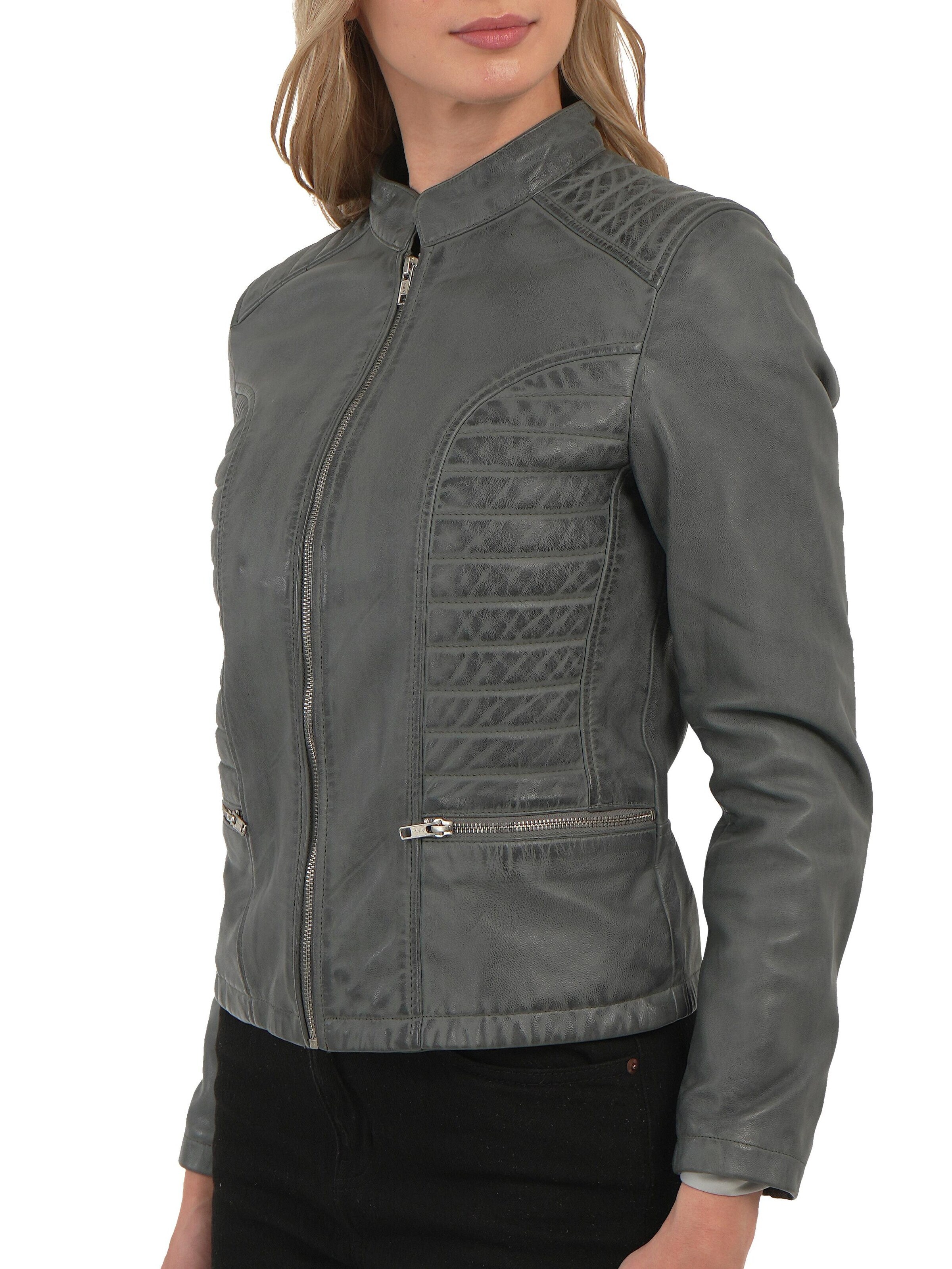 Chic and Clicks - Chaqueta de entretiempo 'Mira' en gris