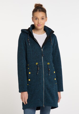 Schmuddelwedda Fleece jas in Blauw: voorkant