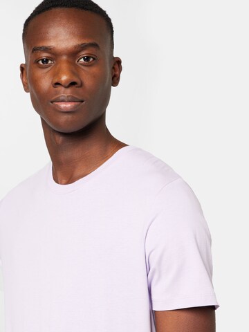 purpurinė JACK & JONES Priglundantis modelis Marškinėliai
