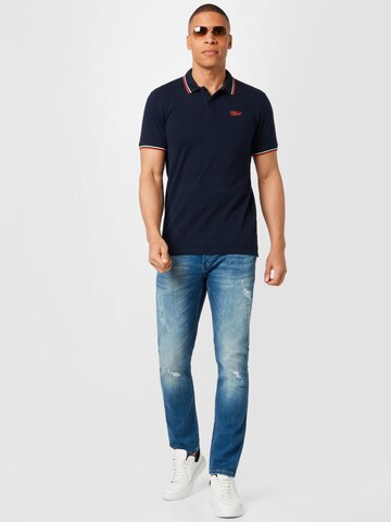 Petrol Industries Poloshirt in Blau