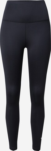 NIKE Skinny Workout Pants 'ONE' in Black: front