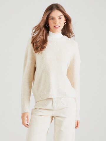 Pull-over 'Ma44ya' Hailys en beige : devant