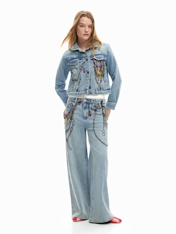 Desigual Prechodná bunda 'Trucker' - Modrá