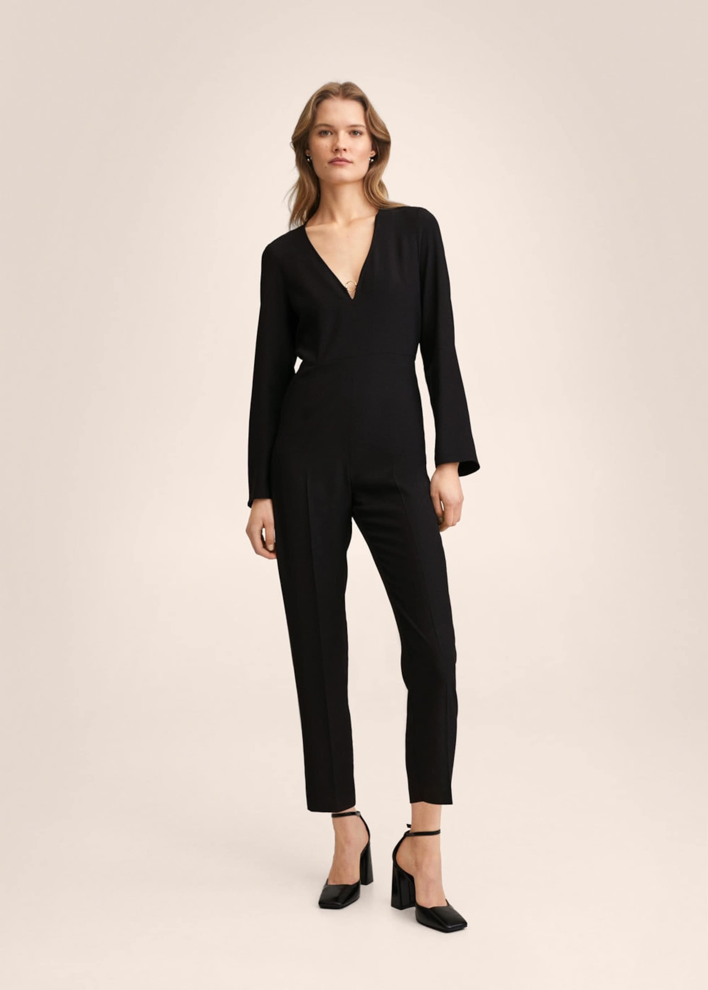 Frauen Jumpsuits MANGO Jumpsuit 'Arande' in Schwarz - QZ78331 Frauen Jumpsuits MANGO Jumpsuit 'Arande' in Schwarz - QZ78331