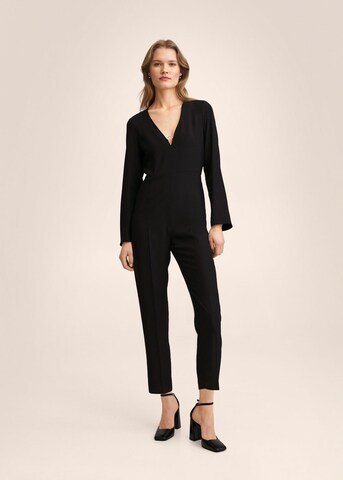 MANGO Jumpsuit 'Arande' in Zwart: voorkant