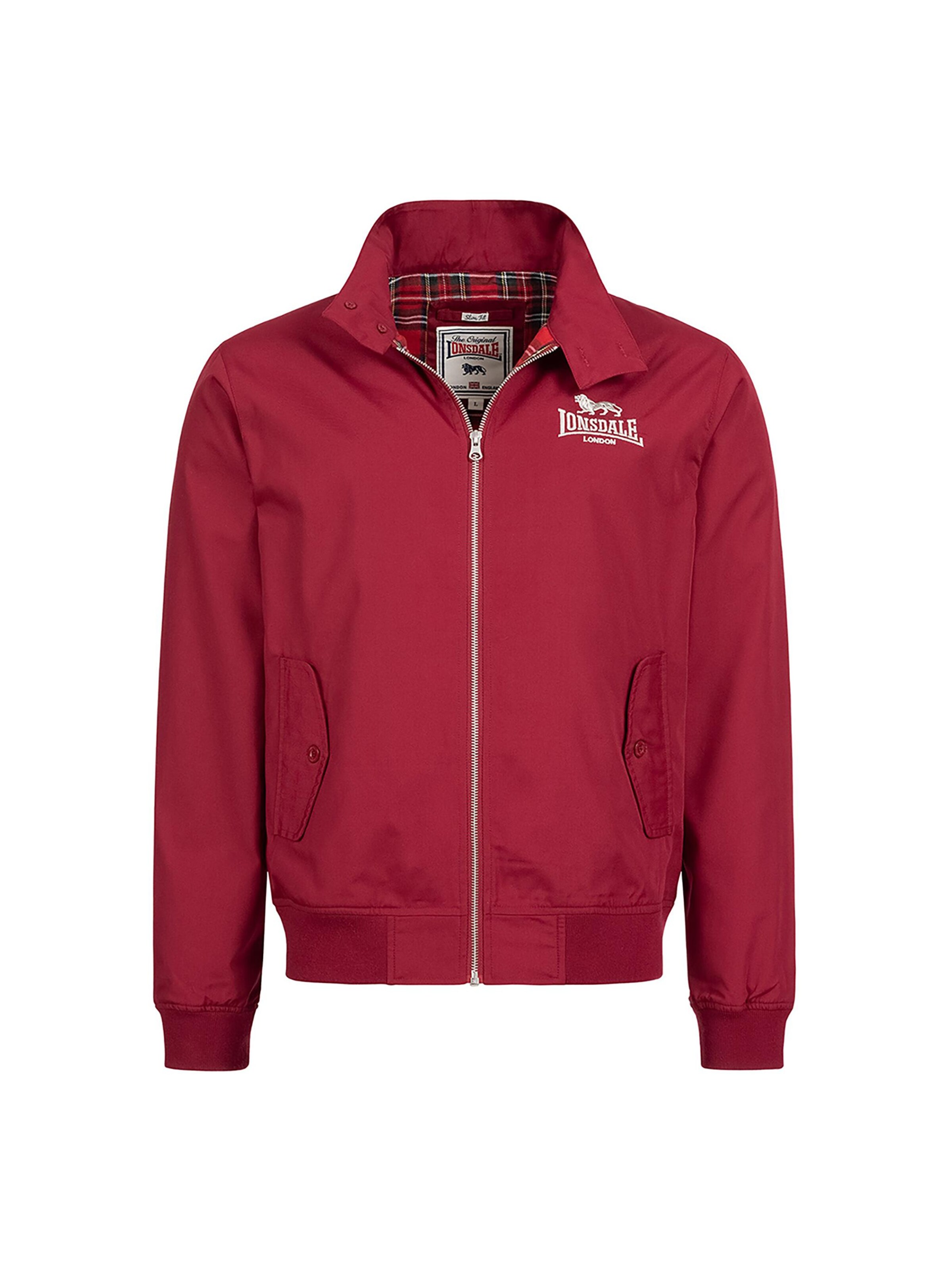 LONSDALE Between-Season Jacket 'Classic' in Red: front