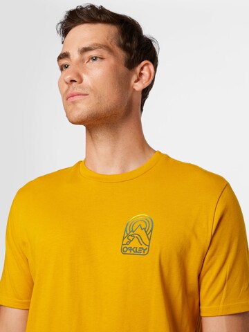 OAKLEY Функциональная футболка 'Mountain Sun' в Желтый
