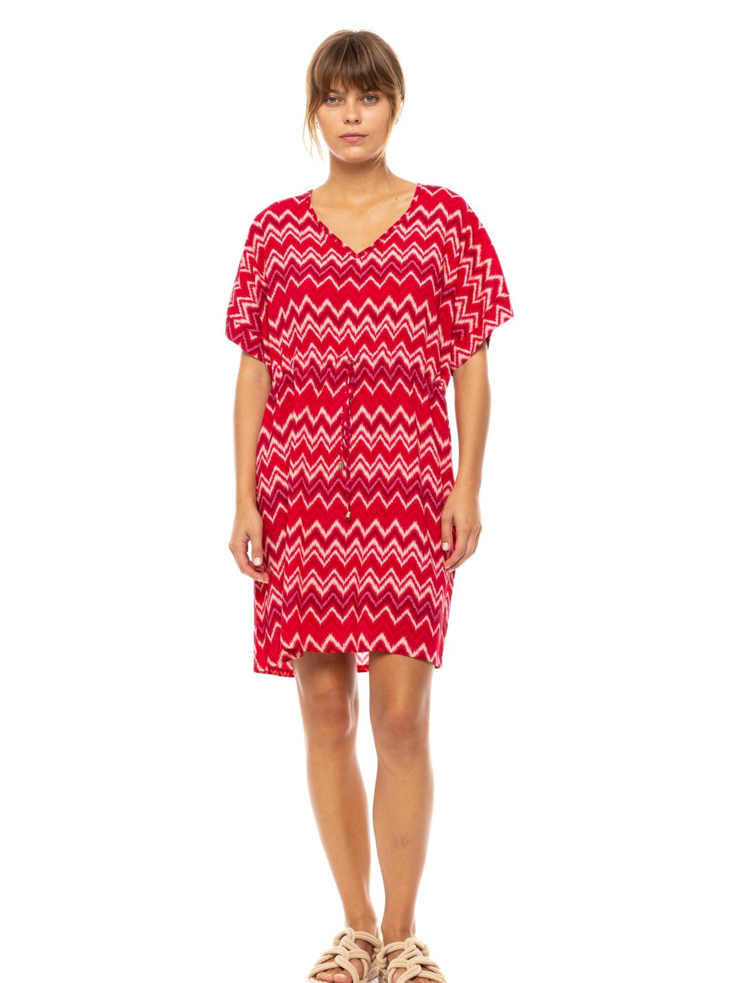 Pink Label Zomerjurk in 36 in de kleur Kersrood, Productweergave