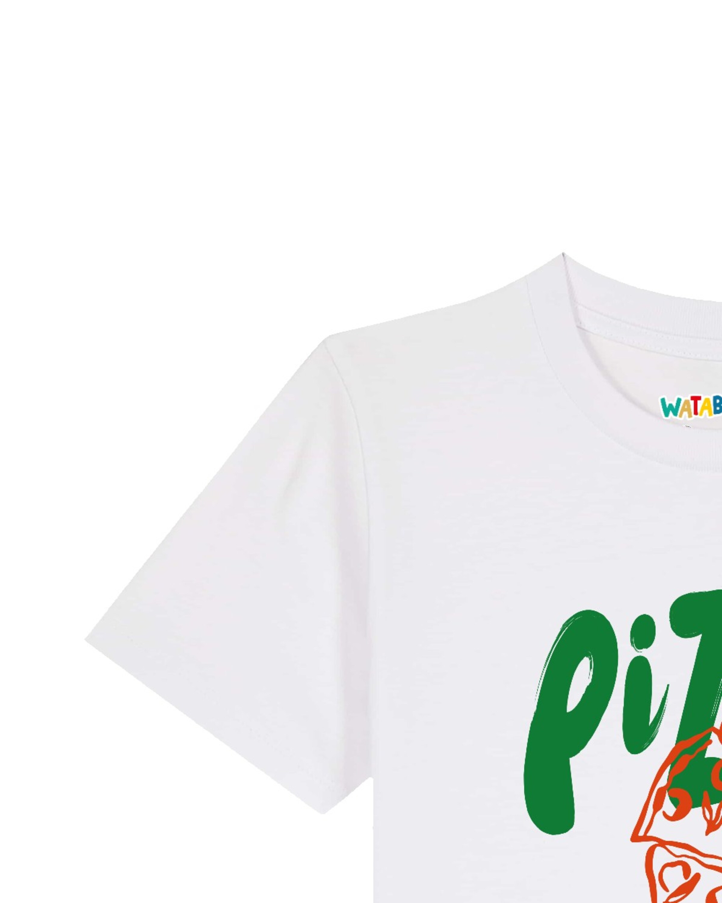 T-Shirt 'Pizza' watabout.kids en blanc