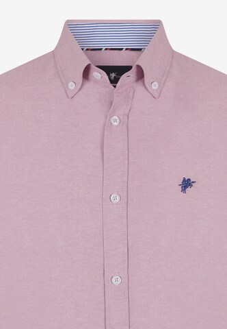 DENIM CULTURE Regular Fit Skjorte 'Hugo' i rosa