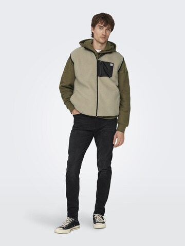 Only & Sons Bodywarmer 'JUST' in Grijs