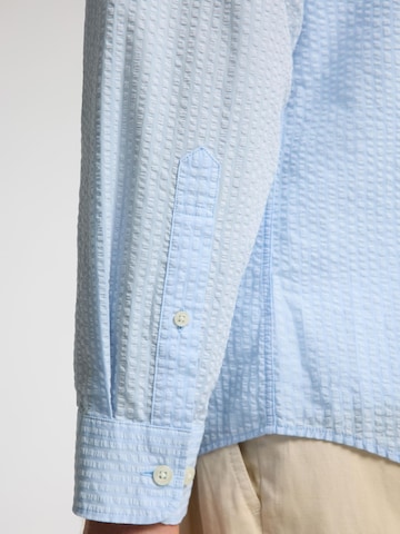 SELECTED HOMME Regular fit Overhemd 'Seersucker' in Blauw