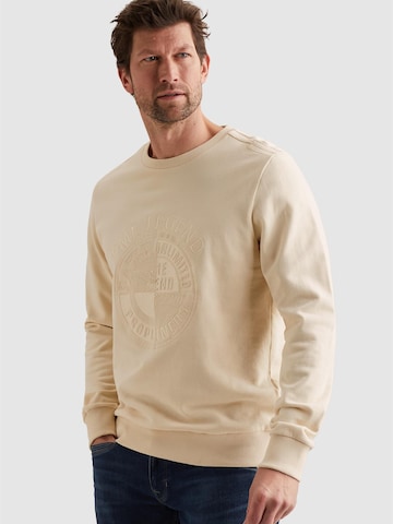 PME Legend Collegepaita 'PME LEGEND - Sweatshirt with embroidered artwork' värissä beige