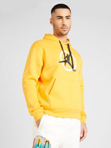 Sweat-shirt Jordan en jaune : devant