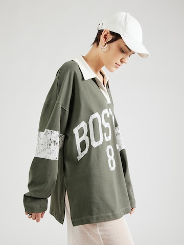 TOPSHOP Shirt 'Boston 87' in Groen