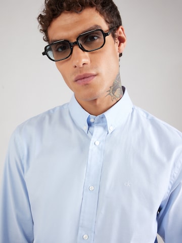 Calvin Klein Regular Fit Hemd in Blau