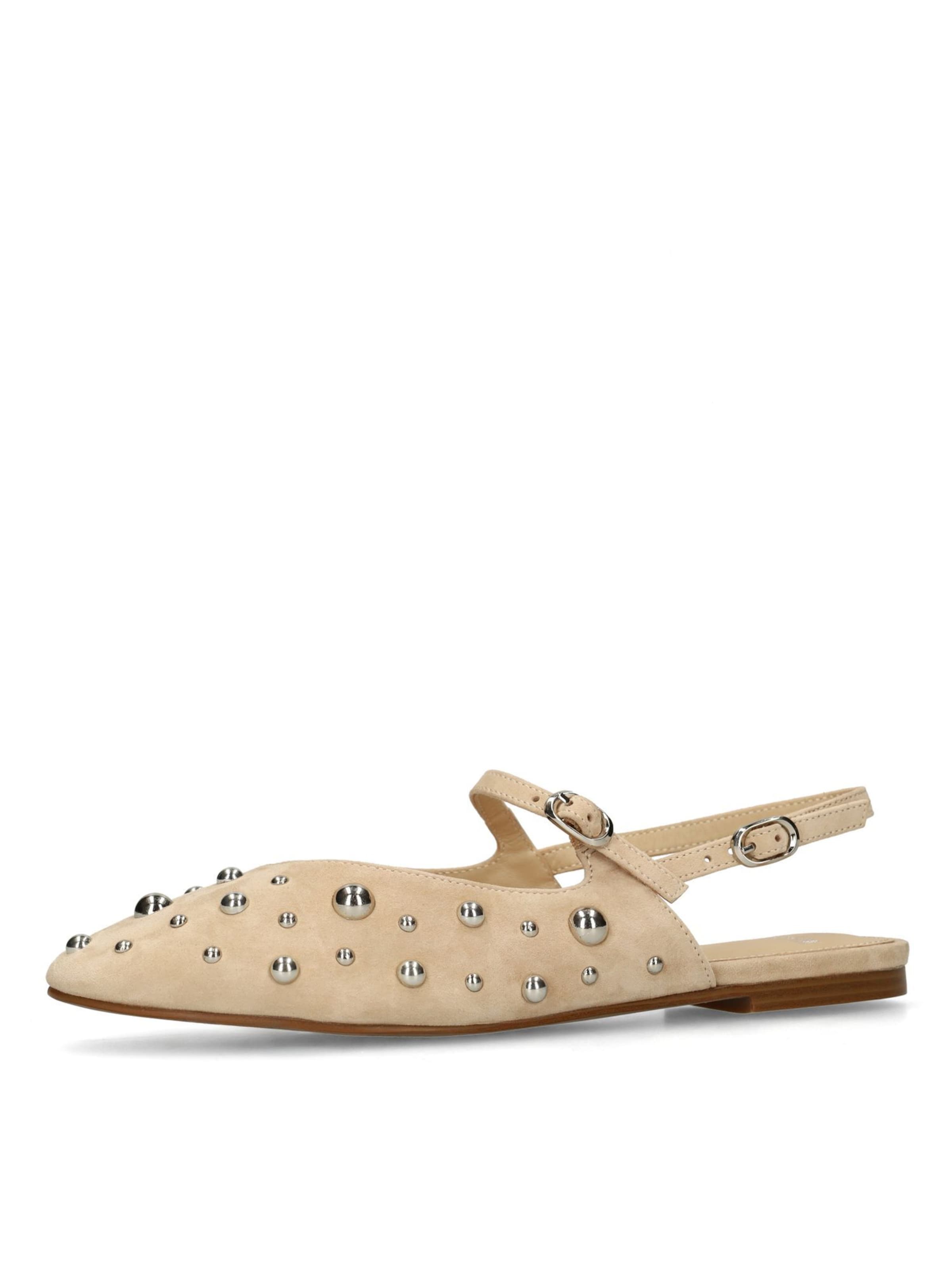 Escarpins à bride arrière MANFIELD en beige : devant