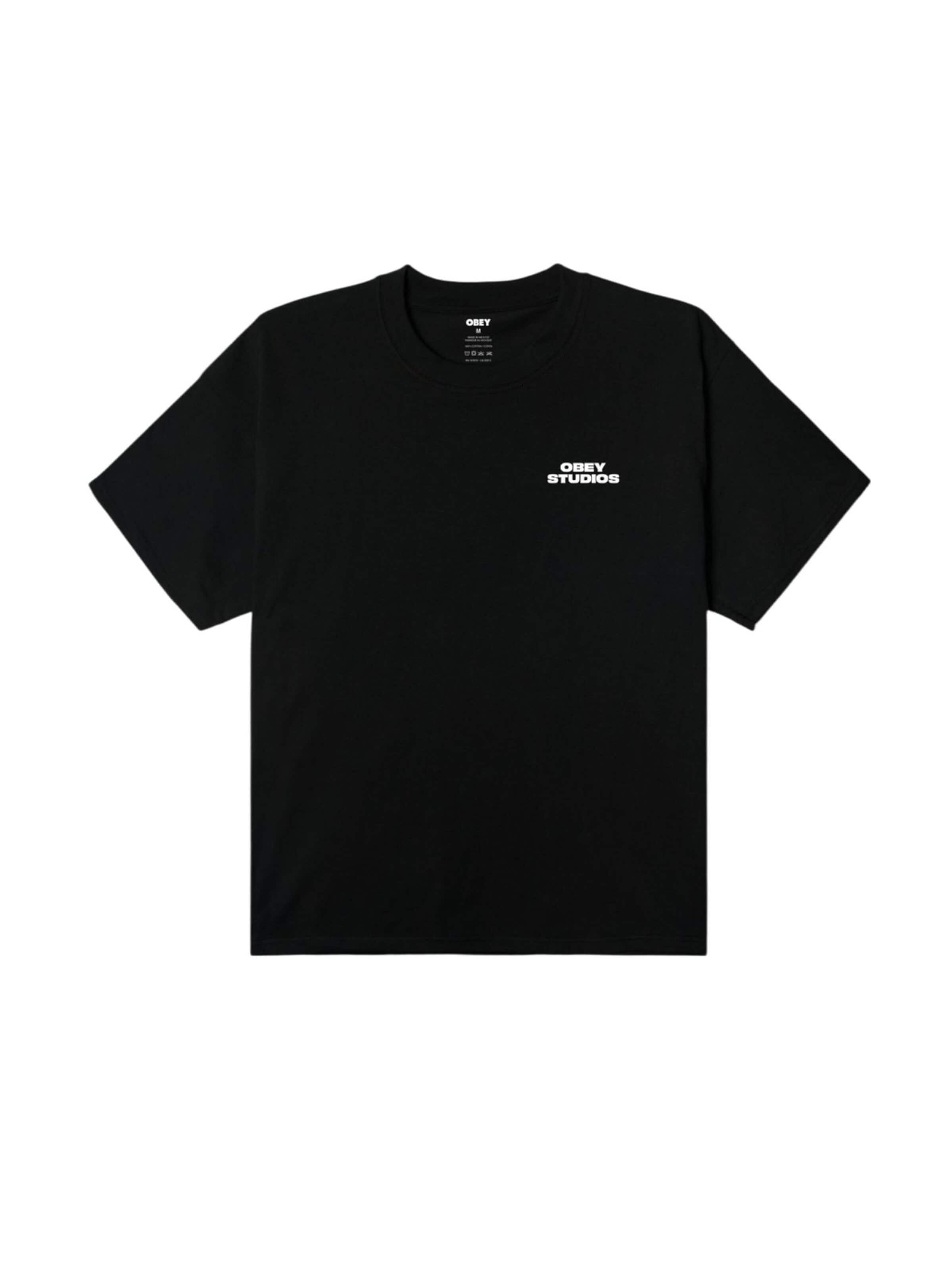 Obey Shirt in Zwart: voorkant