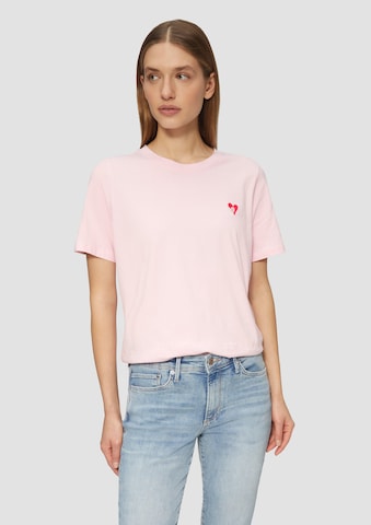 s.Oliver T-Shirt in Pink: Vorderseite