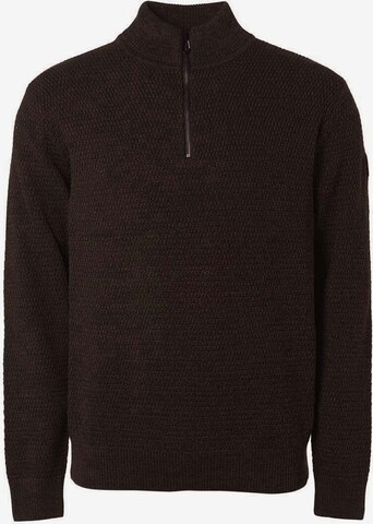 No Excess Sweater in Brown: front