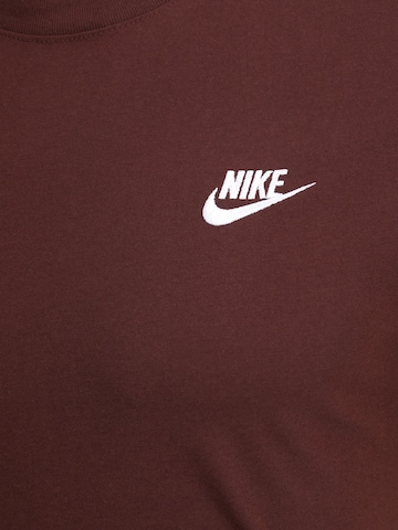 Nike Sportswear Regular fit Shirt 'Club' in Brown