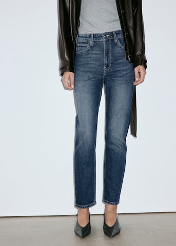 Regular Jeans 'NEWMOM' de la MANGO pe albastru: față