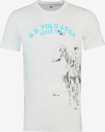 T-Shirt U.S. POLO ASSN. en blanc : devant