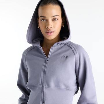 new balance Tussenjas 'Brushed Coastal Fleece Full Zip' in Grijs
