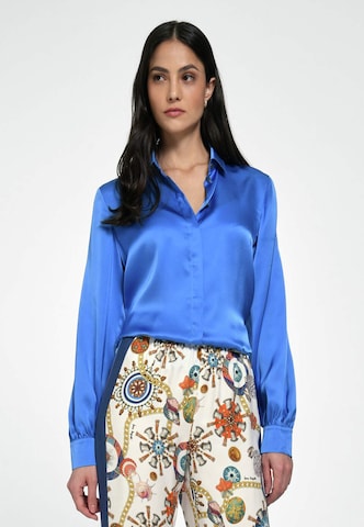 Laura Biagiotti Roma Blouse in Blauw: voorkant