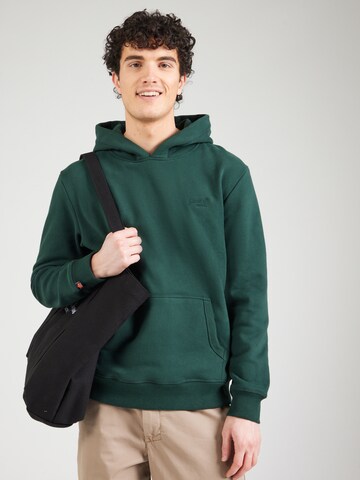 Felpa 'Essential' di Superdry in verde: frontale