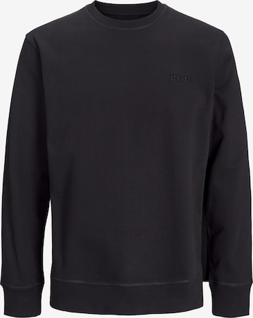 Sweat-shirt R.D.D. ROYAL DENIM DIVISION en noir : devant