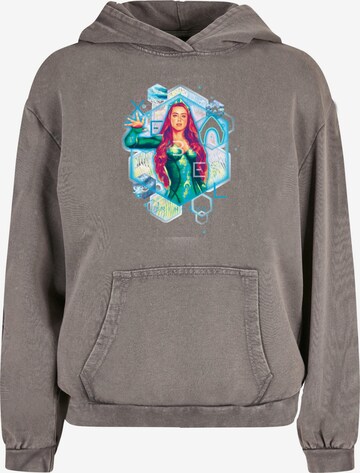 Sweat-shirt 'Aquaman - Mera Geometric' ABSOLUTE CULT en gris : devant