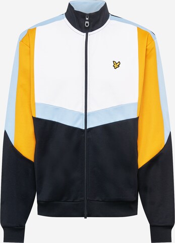 Lyle & Scott Zip-Up Hoodie in Blue: front