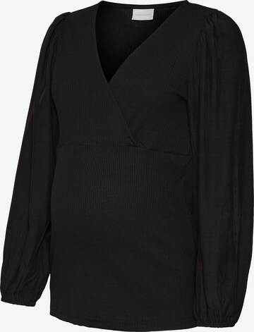 MAMALICIOUS Blouse 'LEANNE' in Black: front