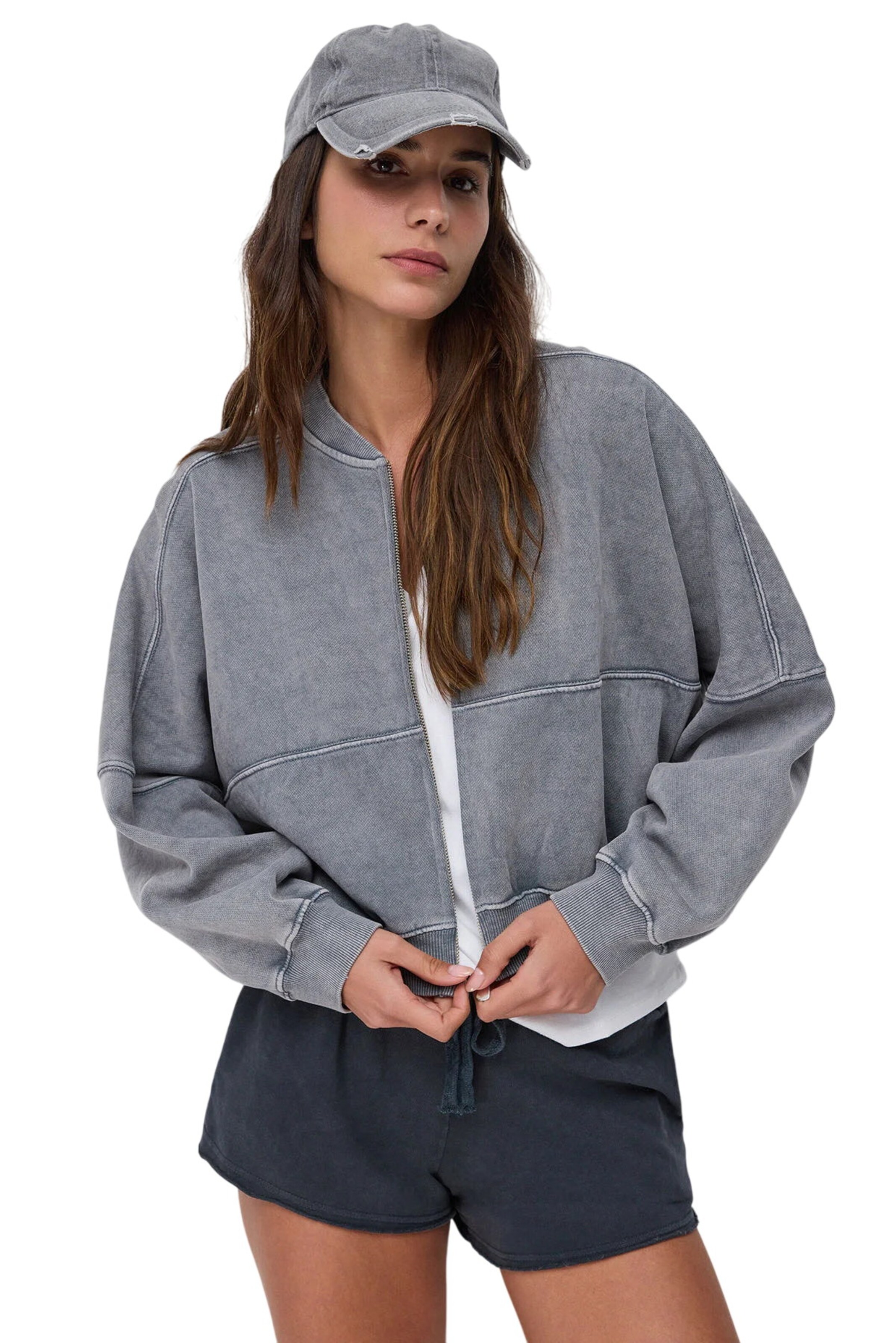 No Matter What Sweat jacket in Grey