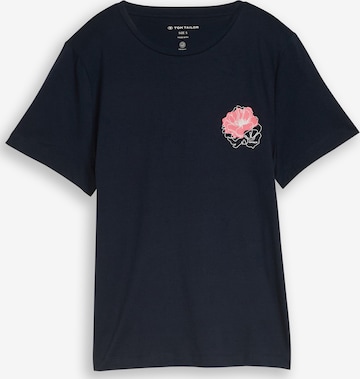Tricou de la TOM TAILOR pe albastru: față