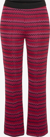 STEHMANN Flared Pants in Red: front