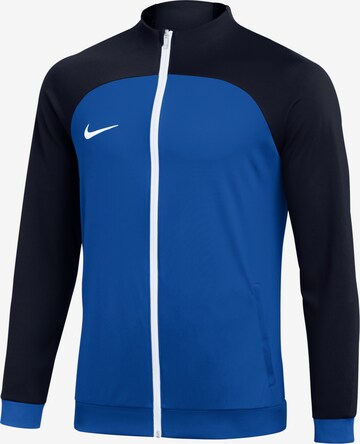 NIKE Athletic Jacket in Blue: front