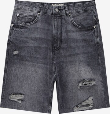 Pull&Bear Loosefit Shorts in Grau: predná strana